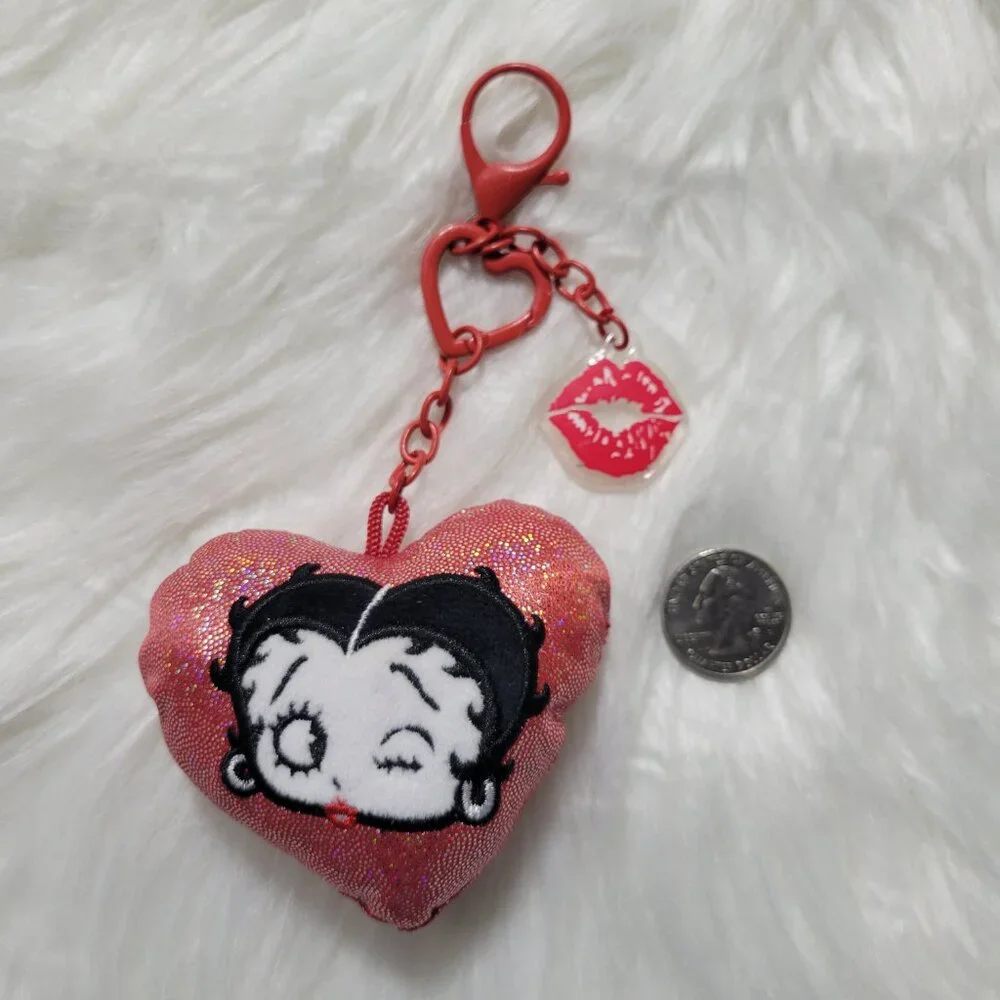 Betty Boop Heart Keychain